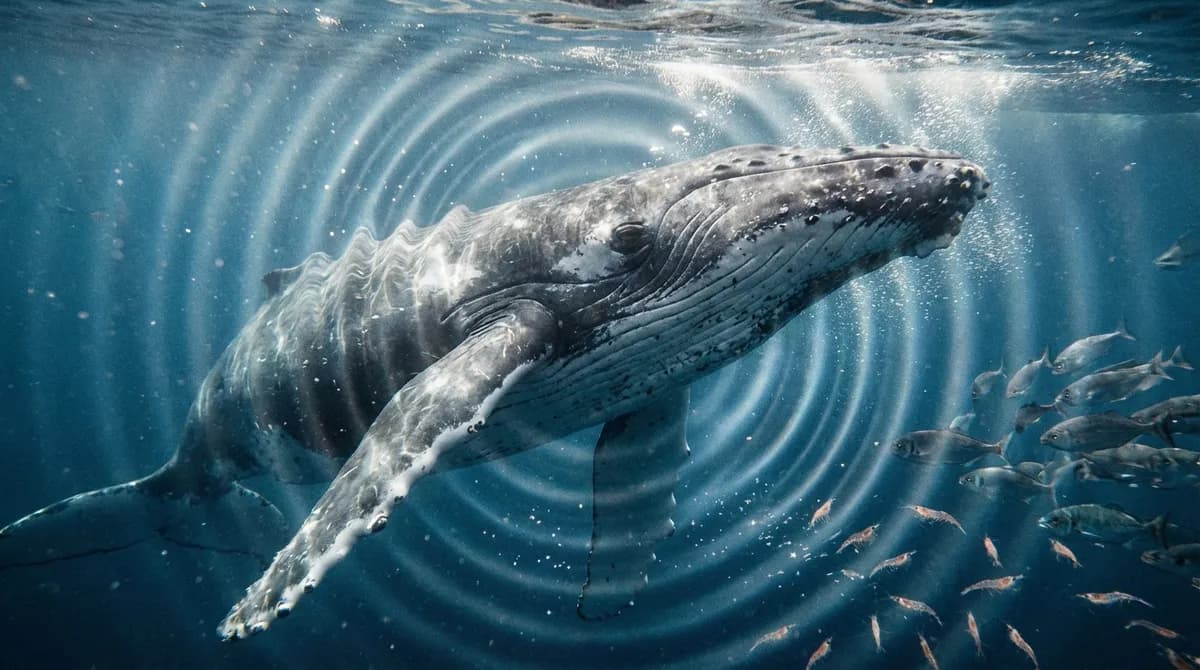 고래는 물을 통해 수백 킬로미터 떨어진 동료와 소통한다