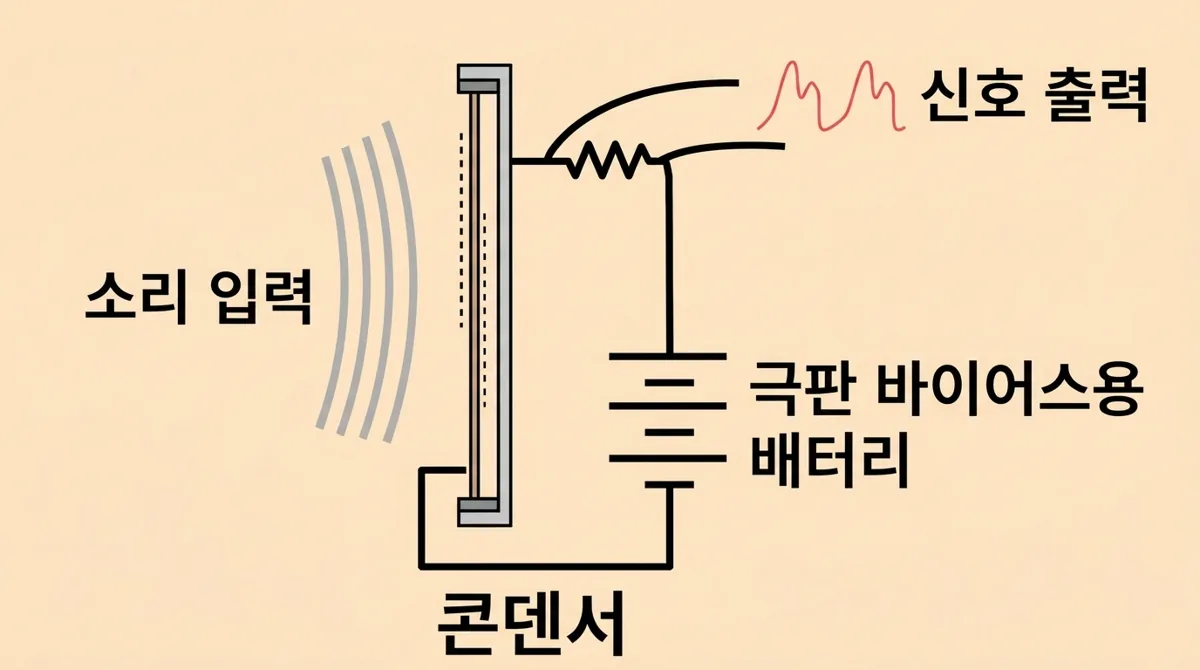 콘덴서 마이크의 작동 원리