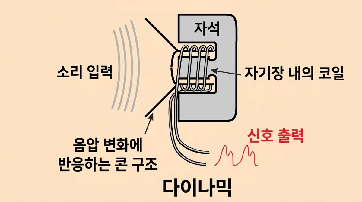 다이나믹 마이크의 작동 원리