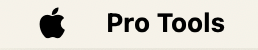 화면 왼쪽 위 메뉴 막대에서 Pro Tools가 활성화된 상태